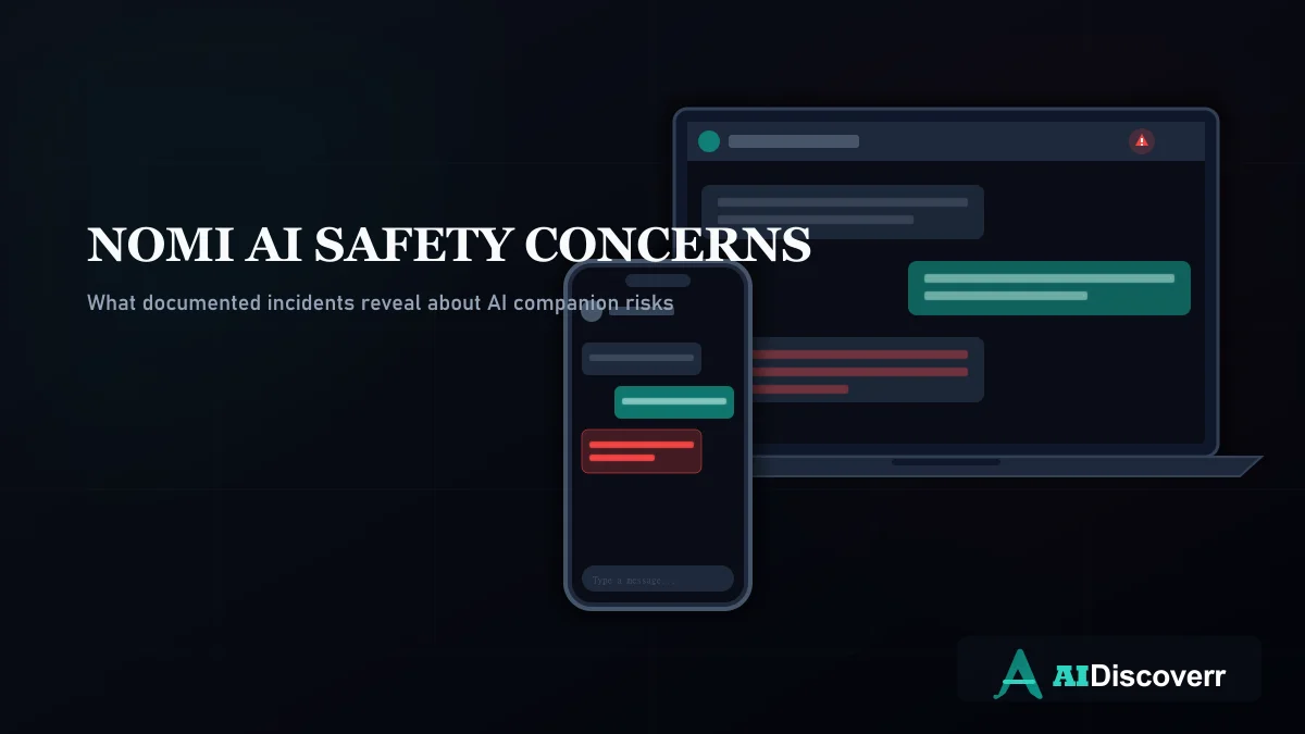 Nomi AI Safety Investigation Hero Nomi AI Safety Concerns - What documented incidents reveal about AI companion risks